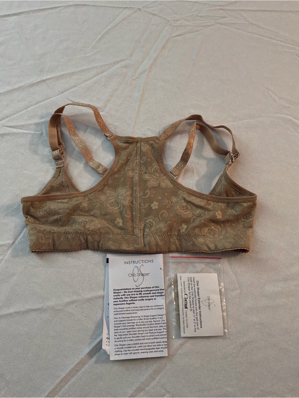***** Chic Shaper Racerback Lace Comfort Bra in Brown *****